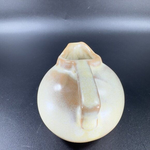 Vintage Frankoma Miniature Creamer Pitcher Glazed in Brown Hand Made Marked VTG - Picture 9 of 11